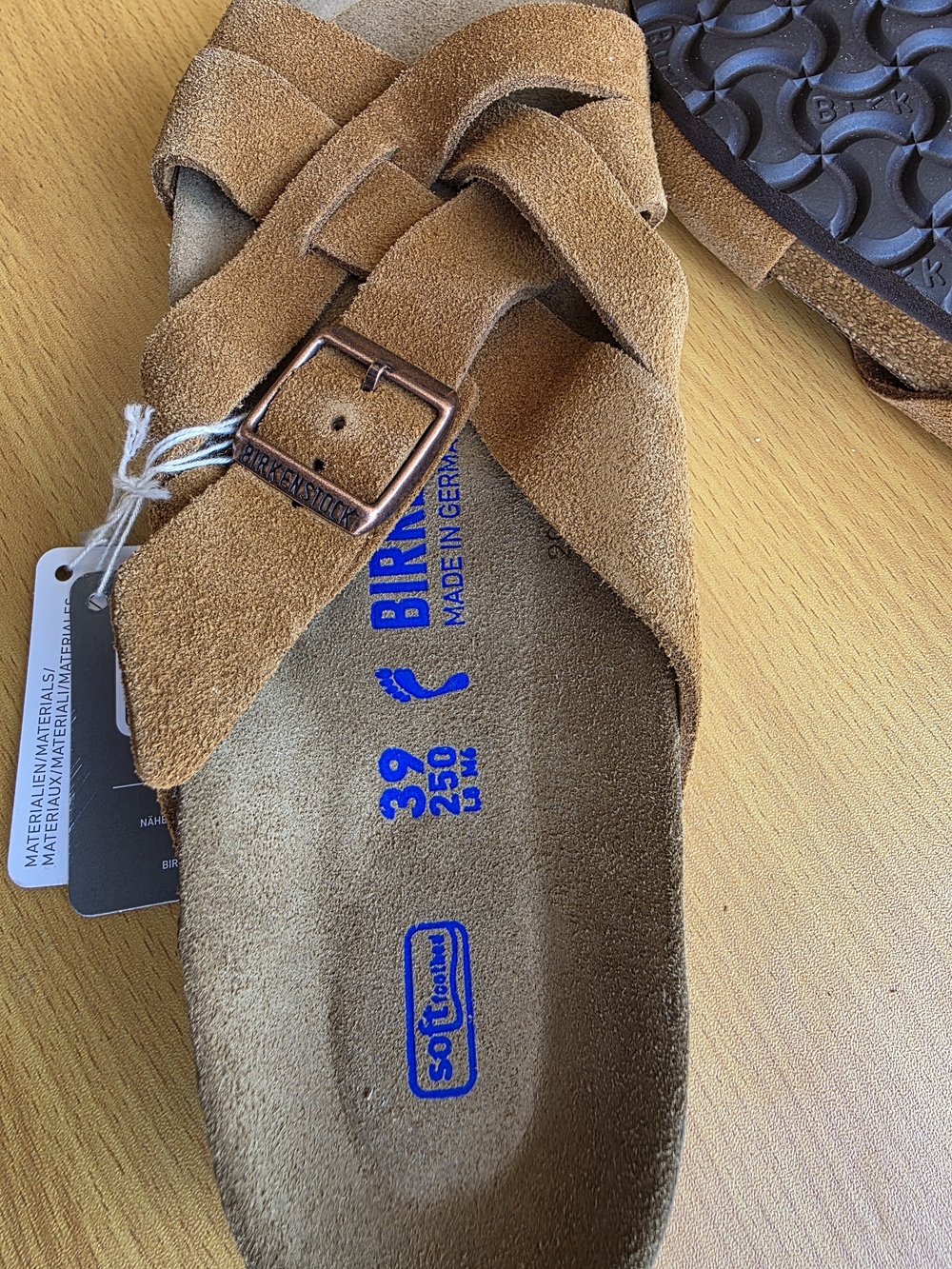 Birkenstock LUGANO Mink Brown Sandals 39 Narrow - Picture 5 of 5
